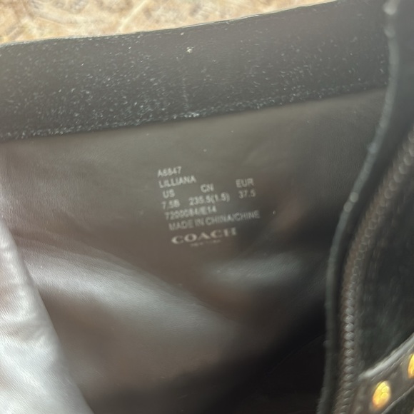 Coach Lilliana Suede/Matte Calf Boots 7.5 - Picture 4 of 6